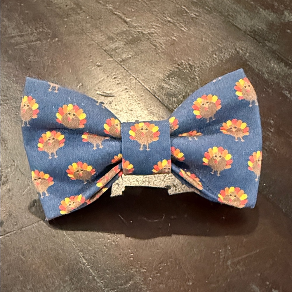 Turkey Thanksgiving Pet Bow(tie) Medium